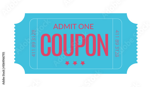 Ticket, Admit one ticket isolated, admit one ticket	