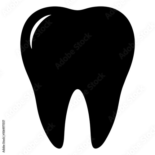 Tooth Silhouette vector illustration