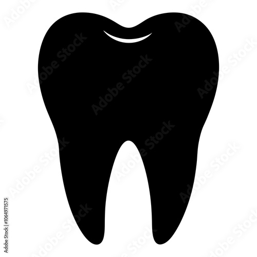 Tooth Silhouette vector illustration