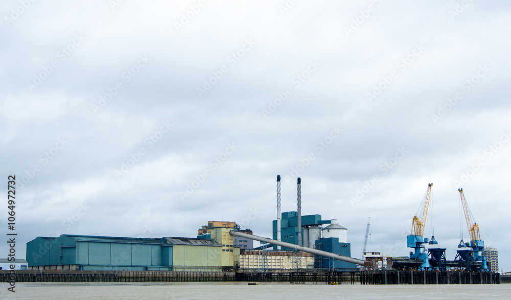 A Giant Riverside Factory To Produce Goods To Be Distributed Across The World A Giant Riverside Factory To Produce Goods To Be Distributed Across The World