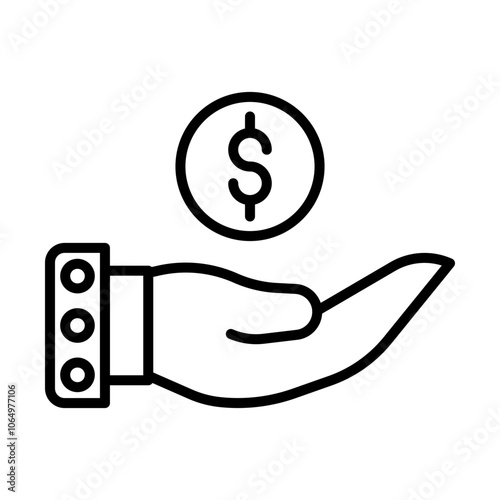 Savings Account line icon
