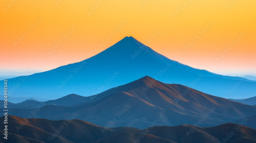 Majestic Volcano at Sunrise Majestic Volcano at Sunrise