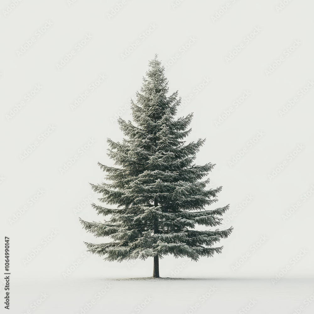 Isolated Christmas Tree on White Background Isolated Christmas Tree on White Background