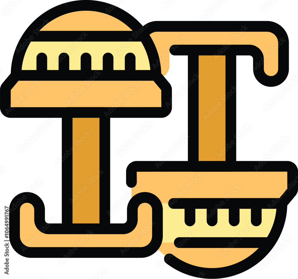 This icon represents a cat tree scratching post, perfect for illustrating the concept of pet care and entertainment This icon represents a cat tree scratching post, perfect for illustrating the concept of pet care and entertainment