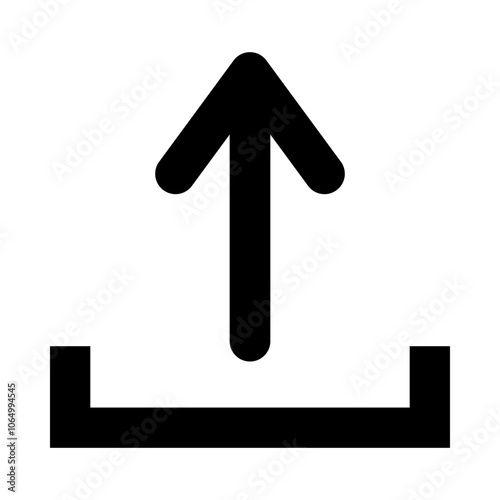 Upload Arrow glyph icon