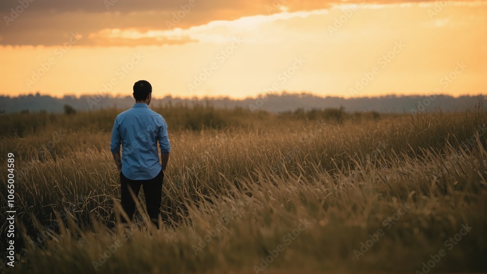 Generative AI, Autumn Tranquility at Sunset Generative AI, Autumn Tranquility at Sunset