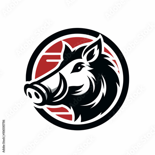 wild boar logo illustration