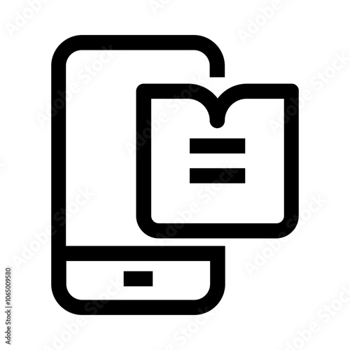 Icon representing an eBook or digital book.