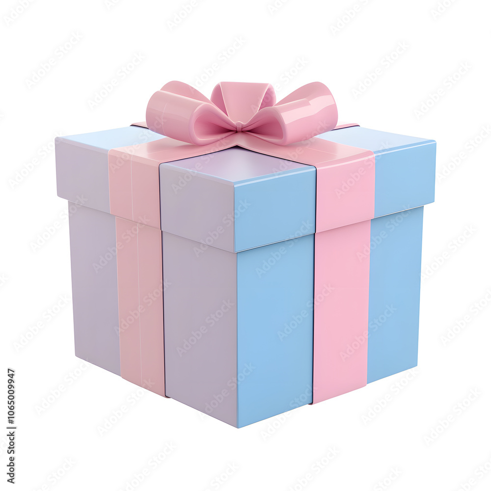Obraz premium 3d gift box for ui design isolated on white background