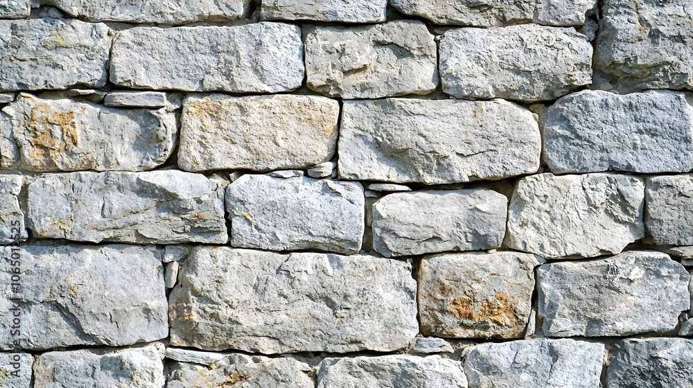 Obraz premium Light Gray Stone Wall with Grunge Texture