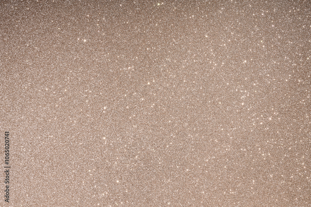 Decorative adhesive coating film, shiny very light brown disco glitter effect