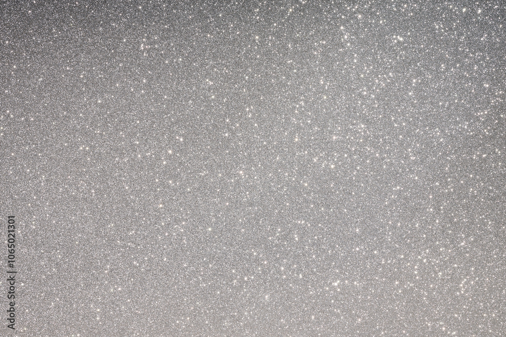 Decorative adhesive coating film, shiny white disco glitter effect