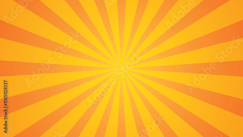Yellow Sunburst Background Design
