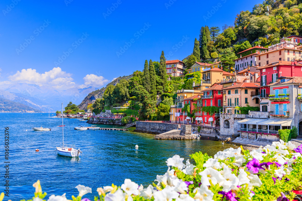 Como Lake. Varenna town, Italy.