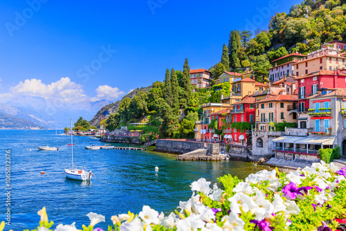 Como Lake. Varenna town, Italy.