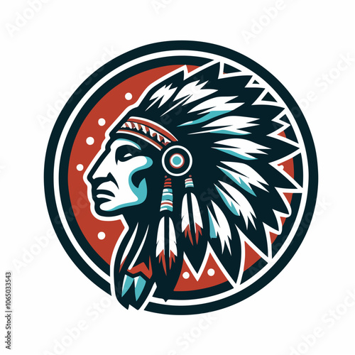 apache cacique logo illustration