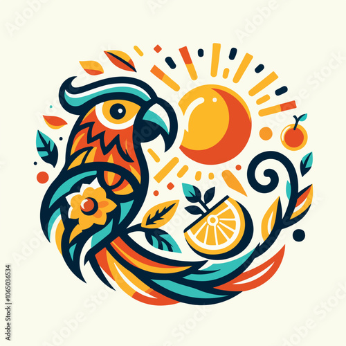 apache cacique logo illustration
