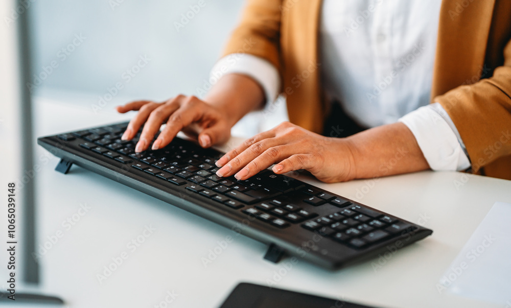 Analyst working with business analytics and data management system on computer. Business, finance Analyst working with business analytics and data management system on computer. Business, finance