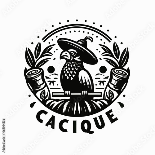 apache cacique logo illustration