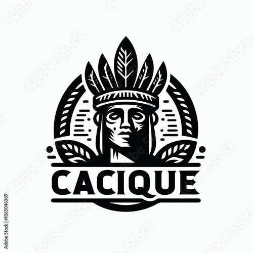 apache cacique logo illustration