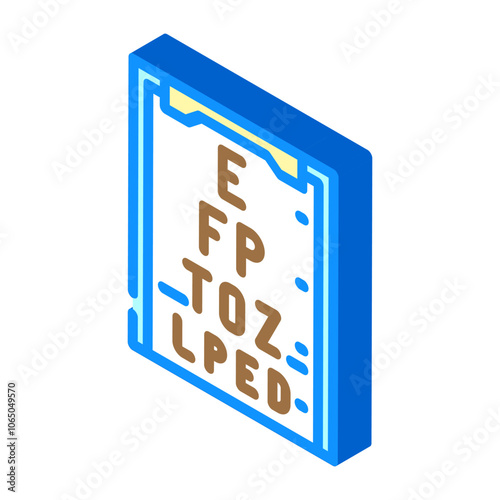 changes vision disease symptom isometric icon vector. changes vision disease symptom sign. isolated symbol illustration