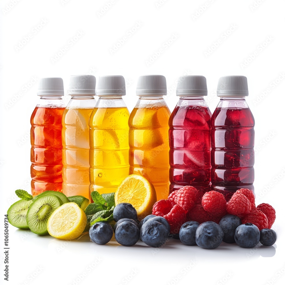 Refreshing Fruit Infused Beverages with Lemon Kiwi Raspberry Blueberry Healthy Drink Refreshing Fruit Infused Beverages with Lemon Kiwi Raspberry Blueberry Healthy Drink