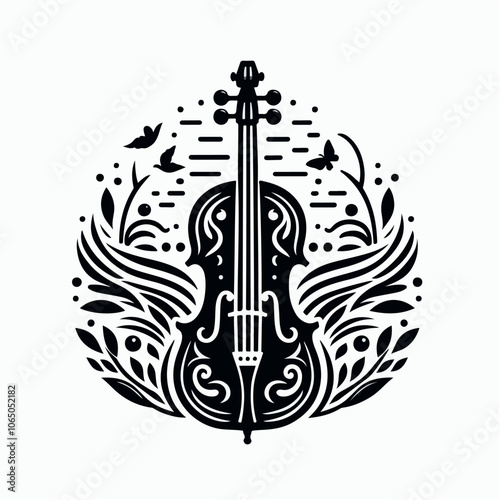 clasical music logo illustration