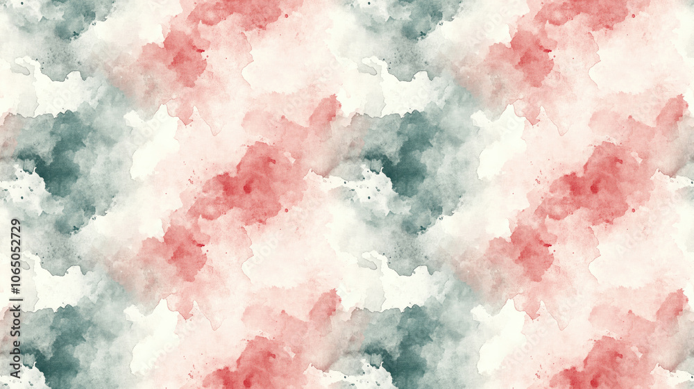 Obraz premium Seamless abstract watercolor pattern in soft light colors ideal for textile and background designs