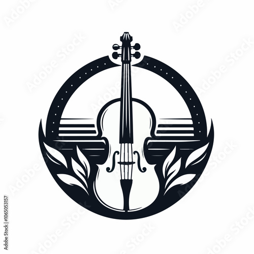clasical music logo illustration