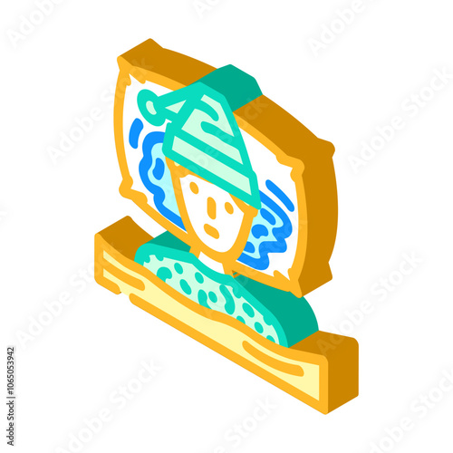 night sweats disease symptom isometric icon vector. night sweats disease symptom sign. isolated symbol illustration