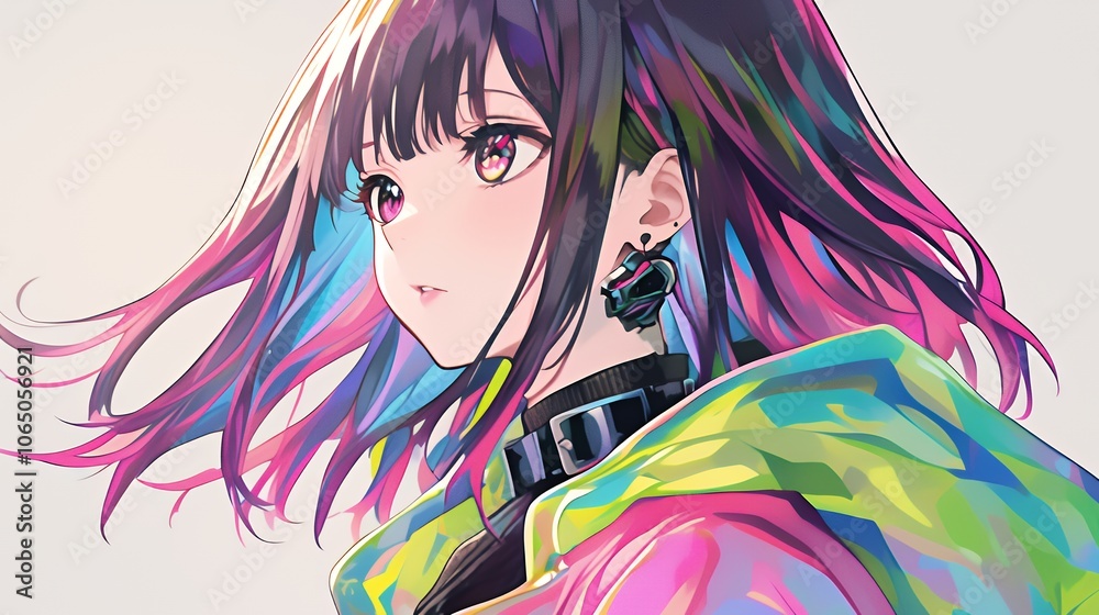 Naklejka premium アニメスタイル japanese anime style