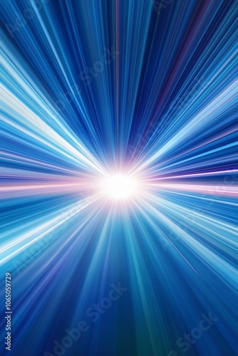Hyperspace Warp Speed Light Trails Background, Futuristic Technology, Abstract Art Design
