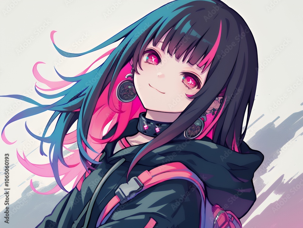 Naklejka premium アニメスタイル japanese anime style