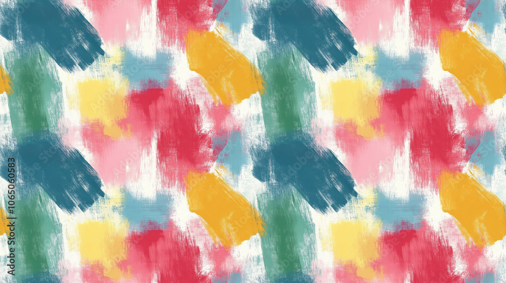 Obraz premium Brushed painted abstract background with vibrant colors and artistic brush strokes perfect for wallpaper and design projects