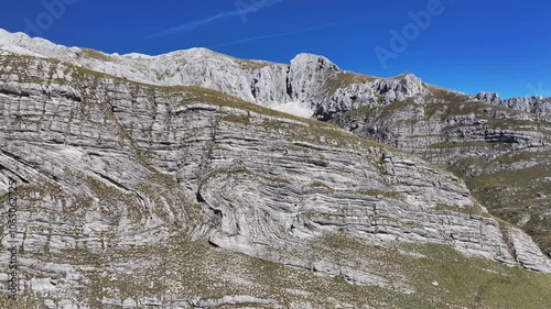 Aerial view of Durmitor National Park, UNESCO World Heritage Site, Montenegro
