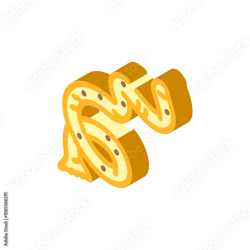 parasite worm isometric icon vector. parasite worm sign. isolated symbol illustration