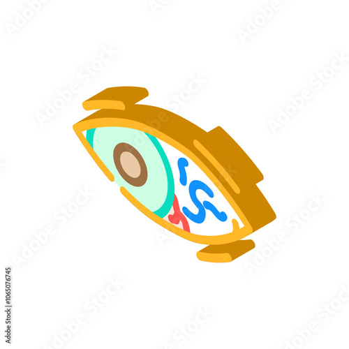 human body worm parasite isometric icon vector. human body worm parasite sign. isolated symbol illustration