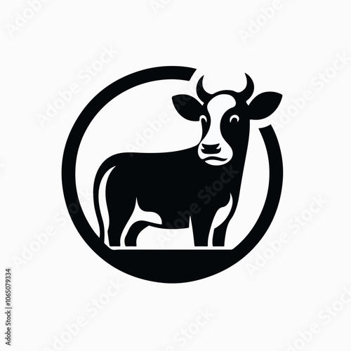 cow logo illustration