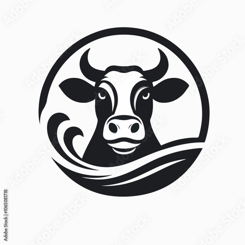 cow logo illustration