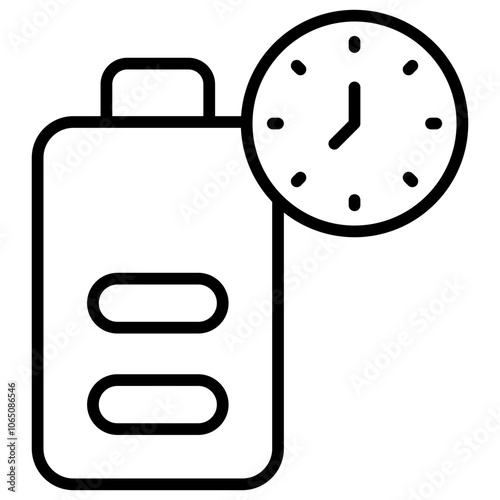 Batterie Uhr
