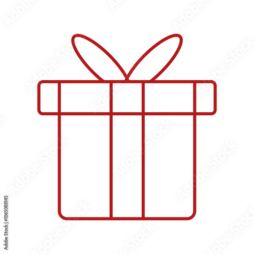 gift box with red ribbon