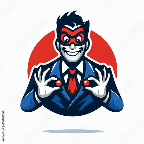 crazyman logo illustration