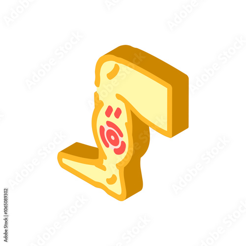 strains household injury accident isometric icon vector. strains household injury accident sign. isolated symbol illustration