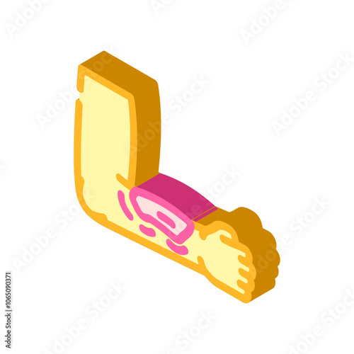 bruises household injury accident isometric icon vector. bruises household injury accident sign. isolated symbol illustration