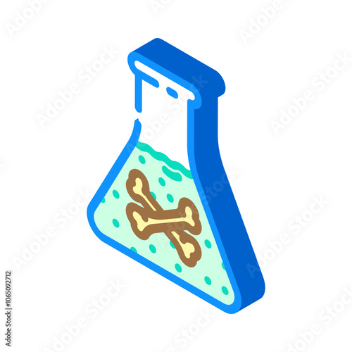 poisoning household injury accident isometric icon vector. poisoning household injury accident sign. isolated symbol illustration
