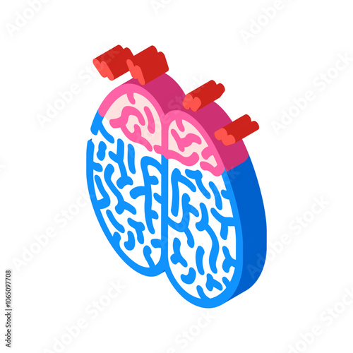 concussions household injury accident isometric icon vector. concussions household injury accident sign. isolated symbol illustration