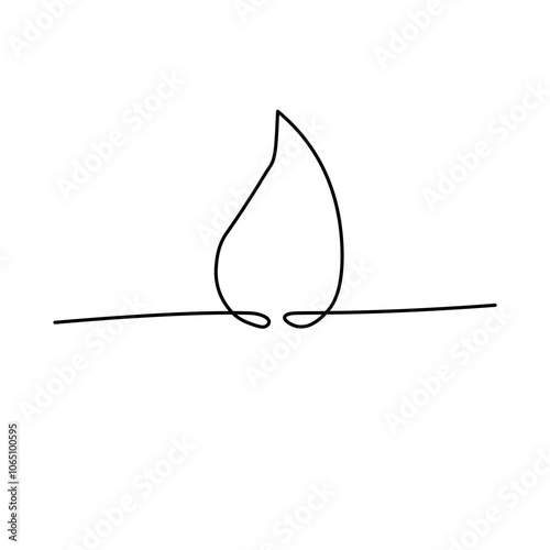 Water one line drawing 