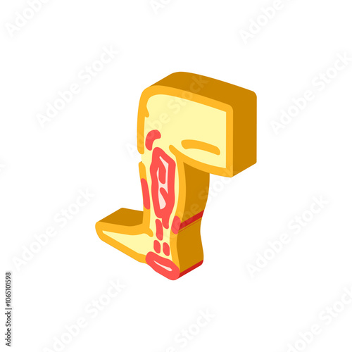 lacerations household injury accident isometric icon vector. lacerations household injury accident sign. isolated symbol illustration