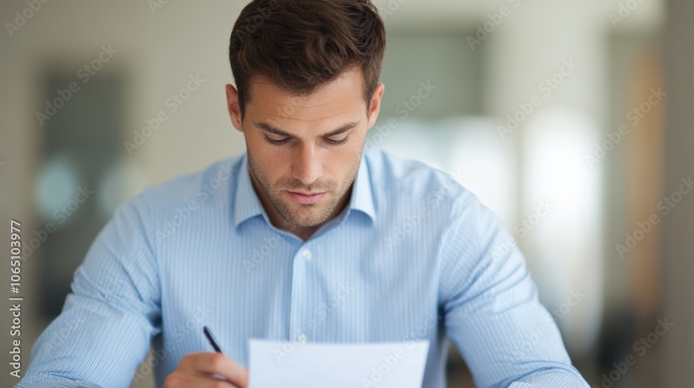 Consulate Officer Reviewing Important Documents Consulate Officer Reviewing Important Documents