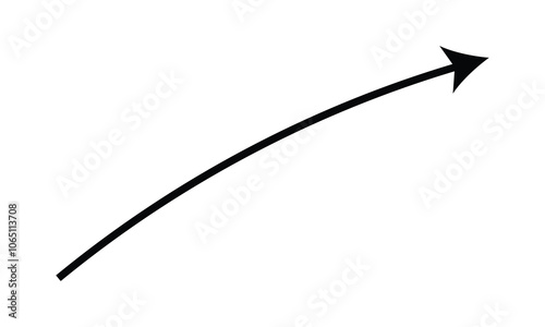 Arrow icon. Vector black right arrow icon.